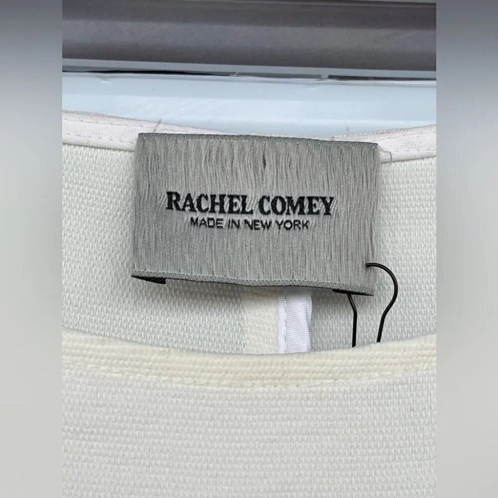 Rachel Comey Short Sleeve Ivory Peplum Blouse size 4 - Picture 5 of 8